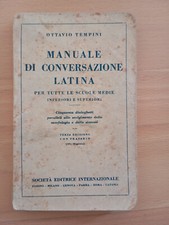 Manuale di conversazione latina, Ottavio Tempini, SEI, 1937