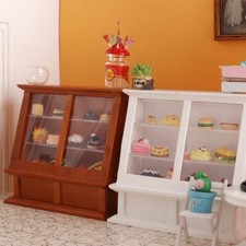 Mobili da forno scala 1:12 casa delle bambole miniatura armadio per torte vetrina negozio