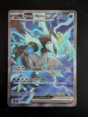 Carta pokemon kyurem nero - kyurem, ex