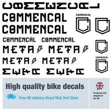 Commencal META bici / decalcomanie / adesivi, 5+ anni qualità esterna (confezione da 30)