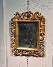 specchio con cornice intagliata e dotata epoca 700' stile Barocco
