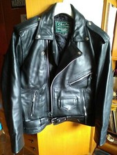 Giacca uomo in pelle chiodo biker rockabilly Harley Perfecto -made in UK- Moto