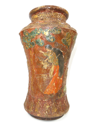 Vaso satsuma giapponese meiji - satsuma,