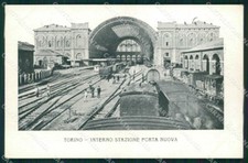 Torino Città Interno Stazione Porta Nuova Treno cartolina MX0159