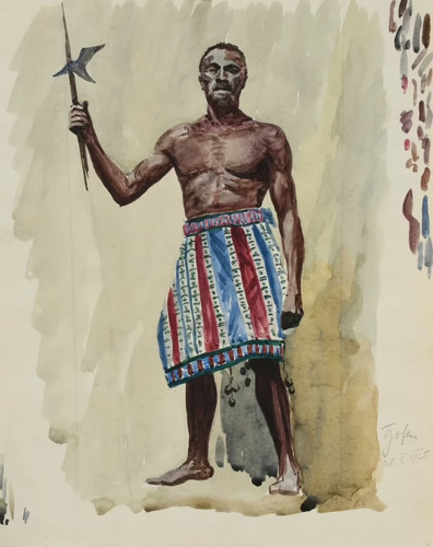 Guerriero africano 1925 - africano,, |