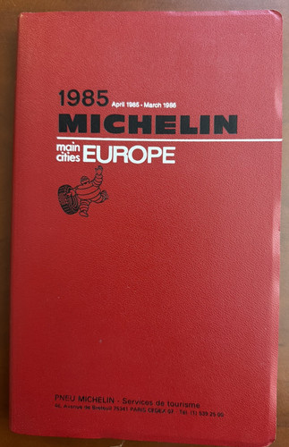 1985 michelin red - guide, main