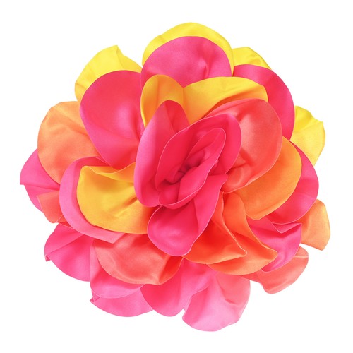 Pink flower brooches - , hair