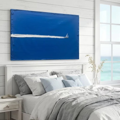 Quadro olio tela spiaggia - quadro,