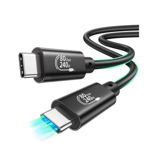 Cavo thunderbolt 80gbps 1m - cavo,