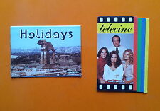 Lotto di 2 Calendarietti da Barbiere 1984 Holidays - Telecine 