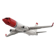 737-800 Set Blocchi Costruzione Modello MOC Aereo Mattoni Giocattolo 1400+pz