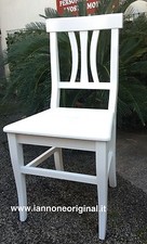 Sedia bianca legno - bianca,