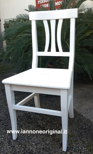 Sedia bianca legno - sedia,