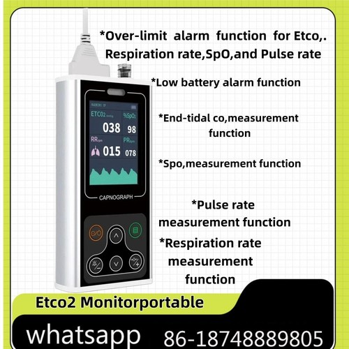 Etco2 monitor capnografo - etco2,