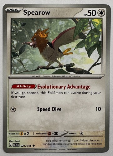 Spearow 021 165 pokemon tcg - 021/165,