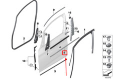 BMW 2 F45 Channel Cover Rear