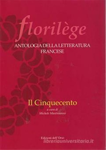 Florilege antologia della - antologia,