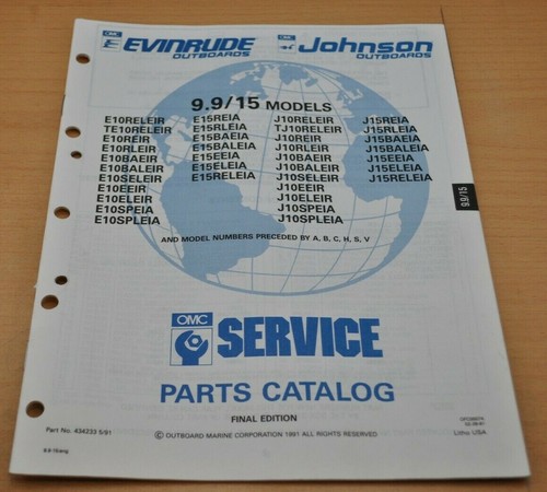 Omc models 1991 parts - 9.9/15,