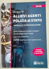 Concorso per allievi agenti polizia di Stato Manuale di prep. Libro come foto N