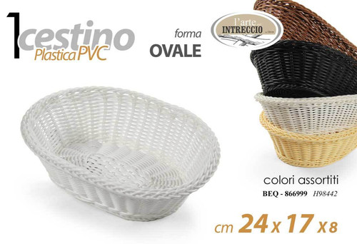 Cestino porta pane cesta ovale - pane,