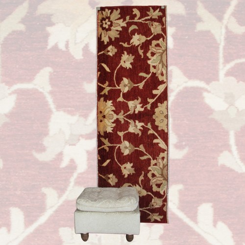 Tappeto vintage floreale rosso