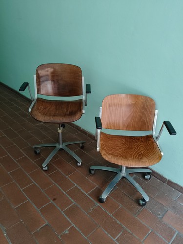 Sedie girevoli legno ed - sedie,