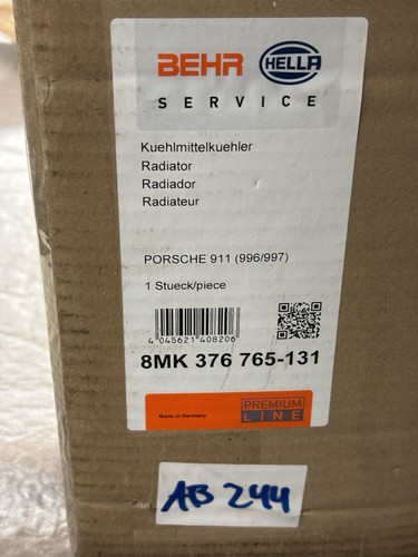 Radiatore acqua behr hella - radiatore,