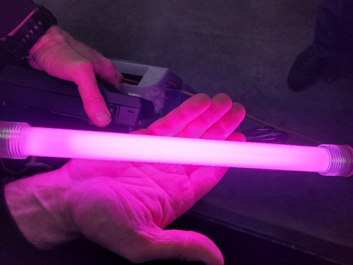Lampadina fluorescente rossa - fluorescente,
