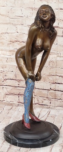Firmato collett statua bronzo - firmato,