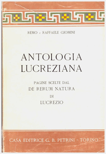 Giomini antologia lucreziana - antologia,