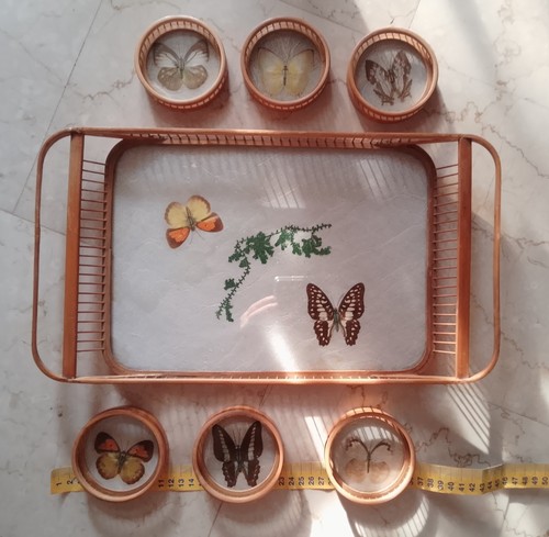 Vassoio vintage con - , e