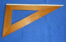 RARA SQUADRA IN LEGNO DISEGNO TECNICO  DITTA VERONESI  BOLOGNA - ANNI '50