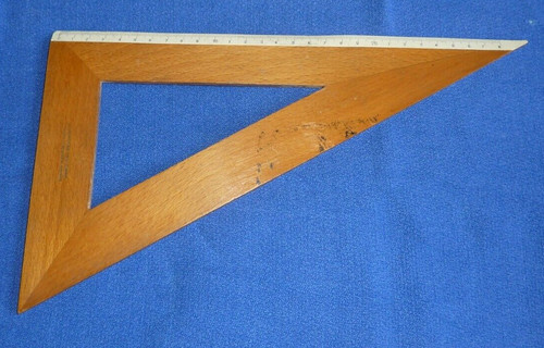 Rara squadra legno disegno - in,