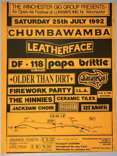 Chumbawamba leatherface poster - leatherface,
