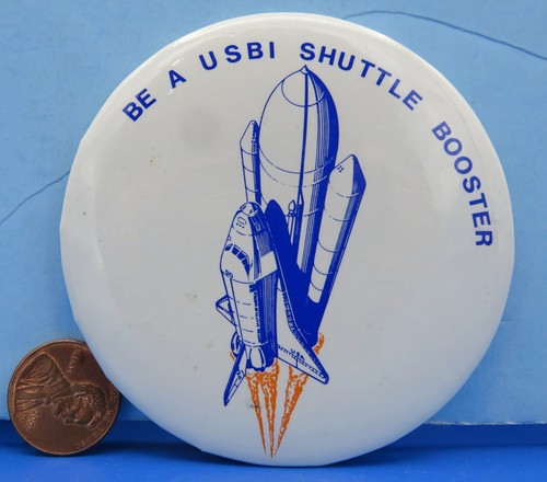 Nasa button vintage usbi space - vintage,