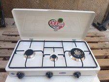 Fornello a gas 3 fuochi Metano DOPPIA CORONA con valvola di sicurezza 5328GPSm/C