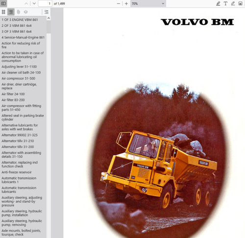 Volvo 861 dumper - volvo, adt