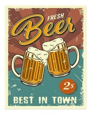 Vintage birra arte parete - vintage,