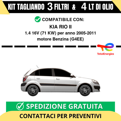 Tagliando per kia - rio, ii