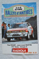 AFFICHE RALLYE ANTIBES 1987