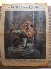 La domenica del corriere 1949 Giro di Francia Lugo di Romagna uomo nel pozzo