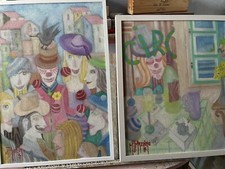 Quadri Ad Olio Con Pagliacci