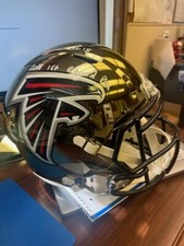 ELMETTO CALVIN RIDLEY AUTOGRAFATO FIRMATO CROMATO ATLANTA FALCONS FULL SIZE 