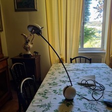 LAMPADA DA TAVOLO - VINTAGE - VALENTI DESIGN -ALINA  Bianca- MADE IN ITALY RARA