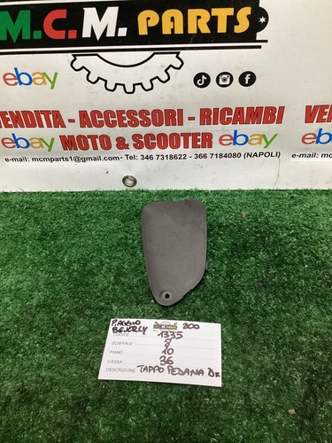 Tappo pedana piaggio - tappo, dx