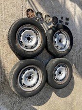 SET 4 RUOTE LANCIA BETA BERLINA 1^S 5,5X14 + SUPPORTI COPRIMOZZO E 14 BULLONI