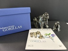 Swarovski Silver Crystal 952504 SCS Gorilla Madre e Cucciolo / SCS Gorillas