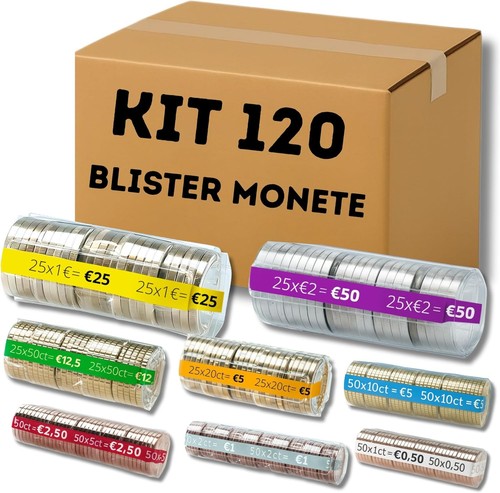 Mix 120 blister monete - af®,