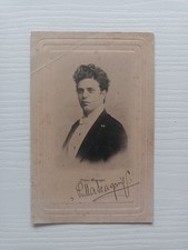 Autografi Musica PIETRO MASCAGNI foto cartolina con autografo