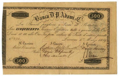 500 lire granducato toscana - 500, di